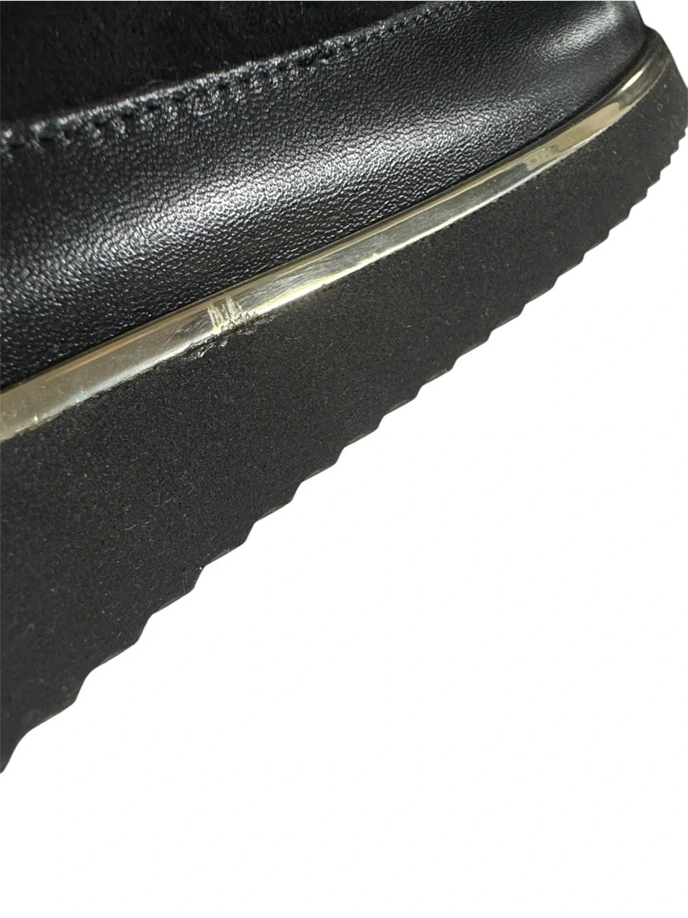 NEW Ron White Nalla Onyx Wedge Sneaker Cashmere Suede Teddy Bear Laces Italy - Picture 15 of 16